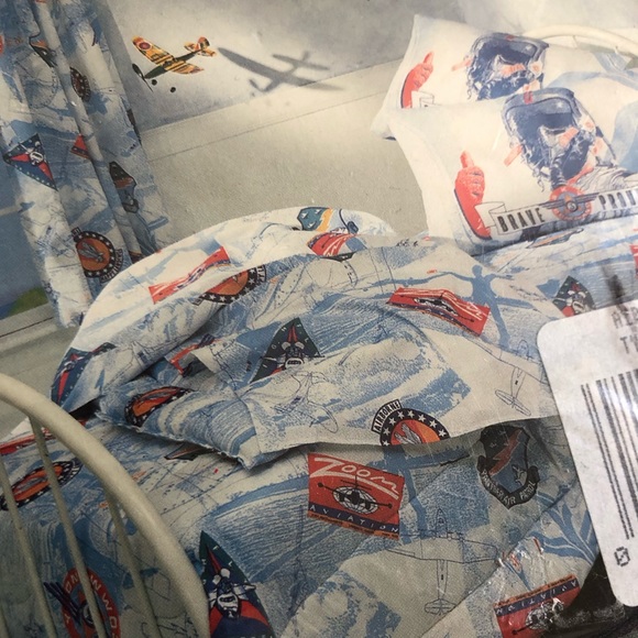 RARE Vintage 3-Piece Twin Airborne/Military/Army Bed Set - Picture 5 of 6